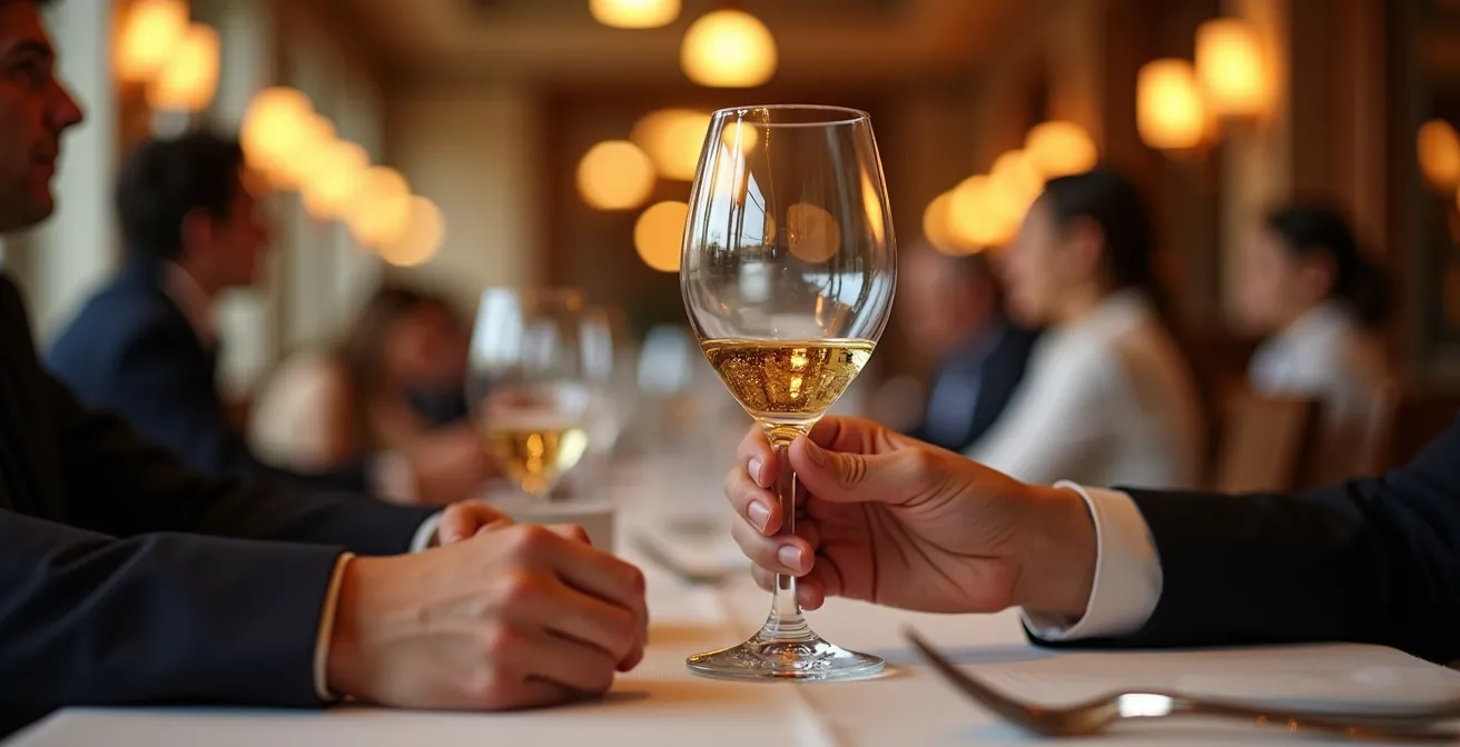 Split composition showing contrasting dining experiences in Dubai restaurants