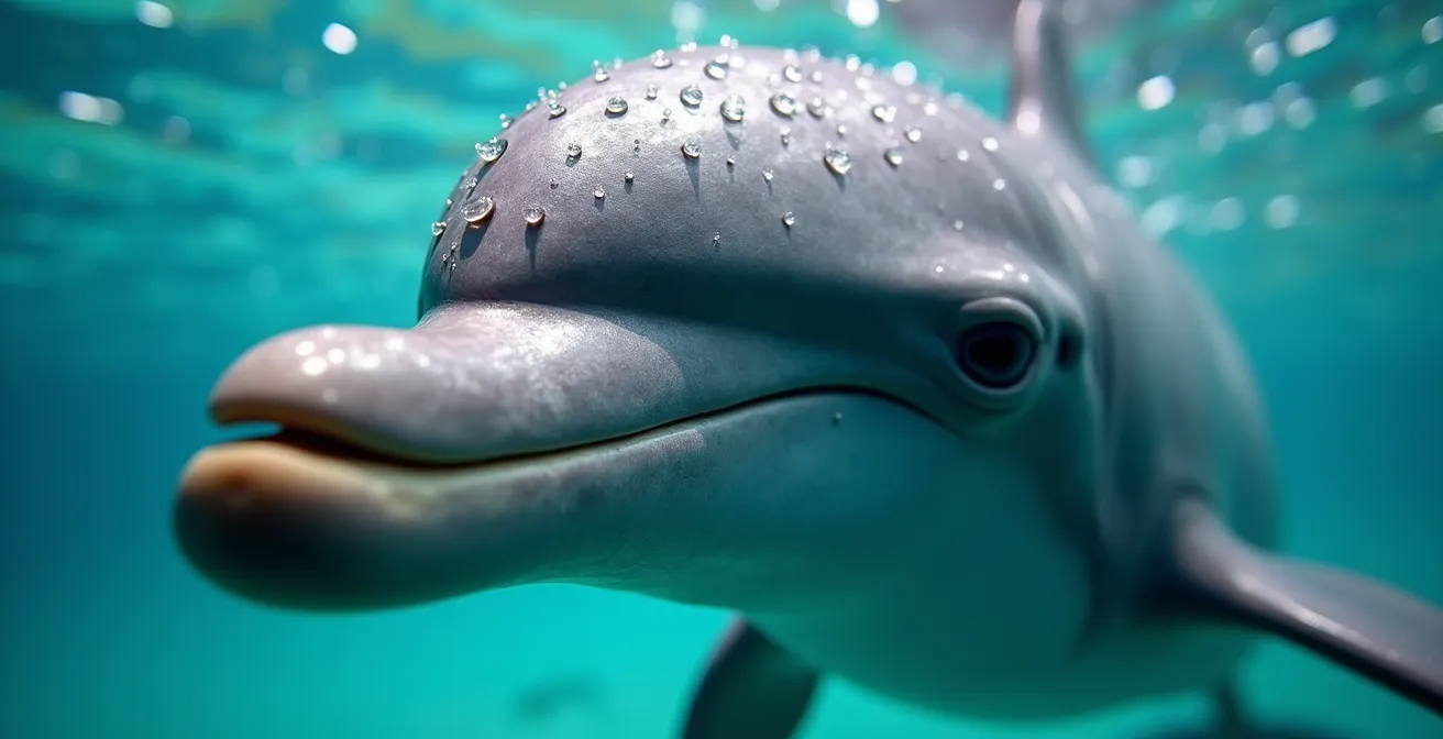 Certified marine photographer capturing dolphin interaction from a designated safe zone